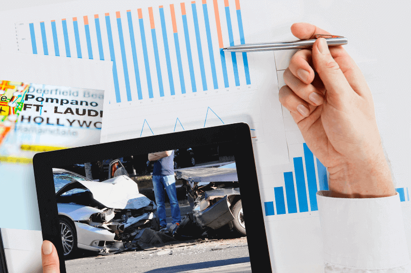 reviewing car accident statistics from Ft Lauderdale, FL