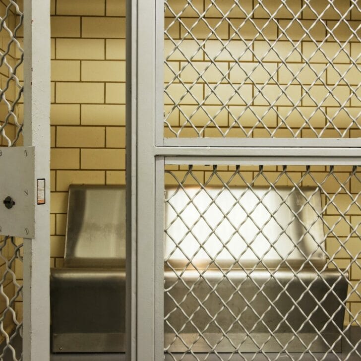 Empty Jail Holding Cell