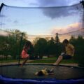 Fun on the trampoline