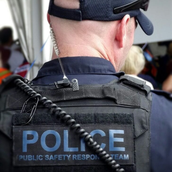 Police officer on duty, law enforcement