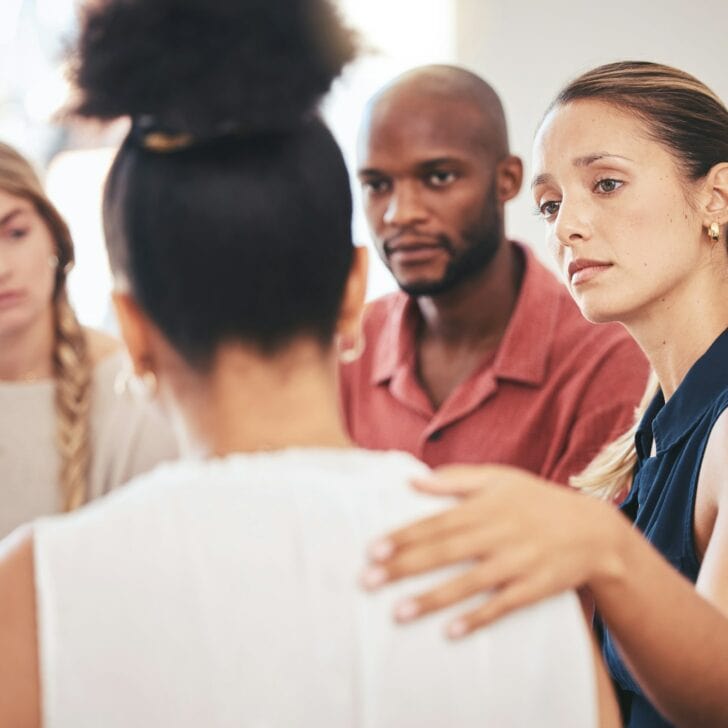 Cancer support, mental health or drugs rehabilitation group for counseling or therapy help. Communi