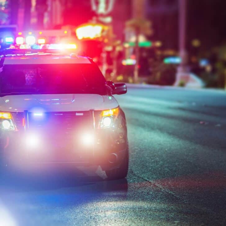 Flashy Police Cruiser Emergency Assistance