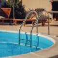 Empty outdoor swimming pool