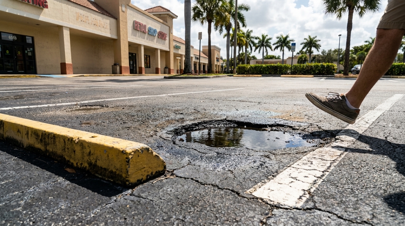 florida parking lot slip and fall liability